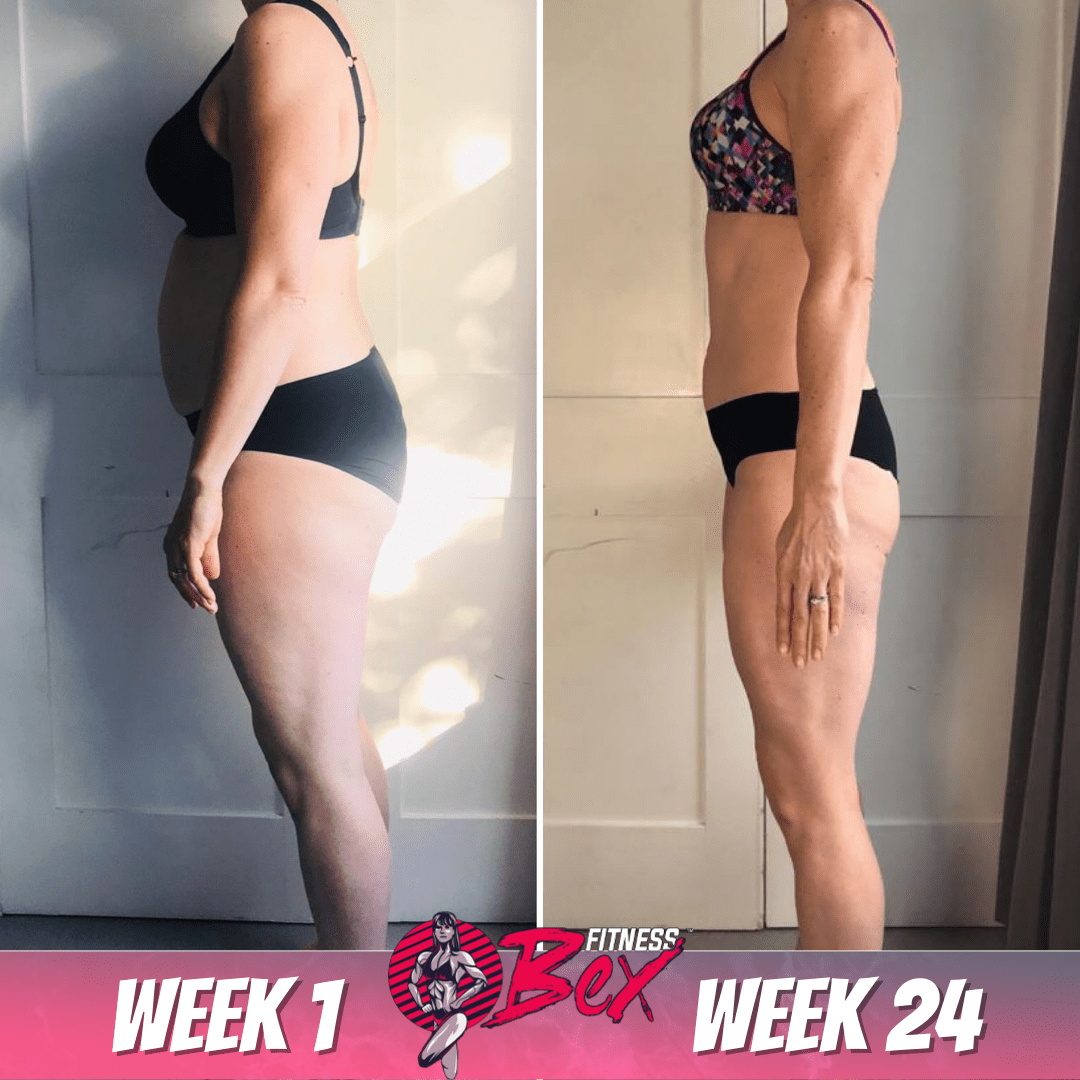 24 week transformation - 30lbs down. Eating more food than ever and training intensity high.