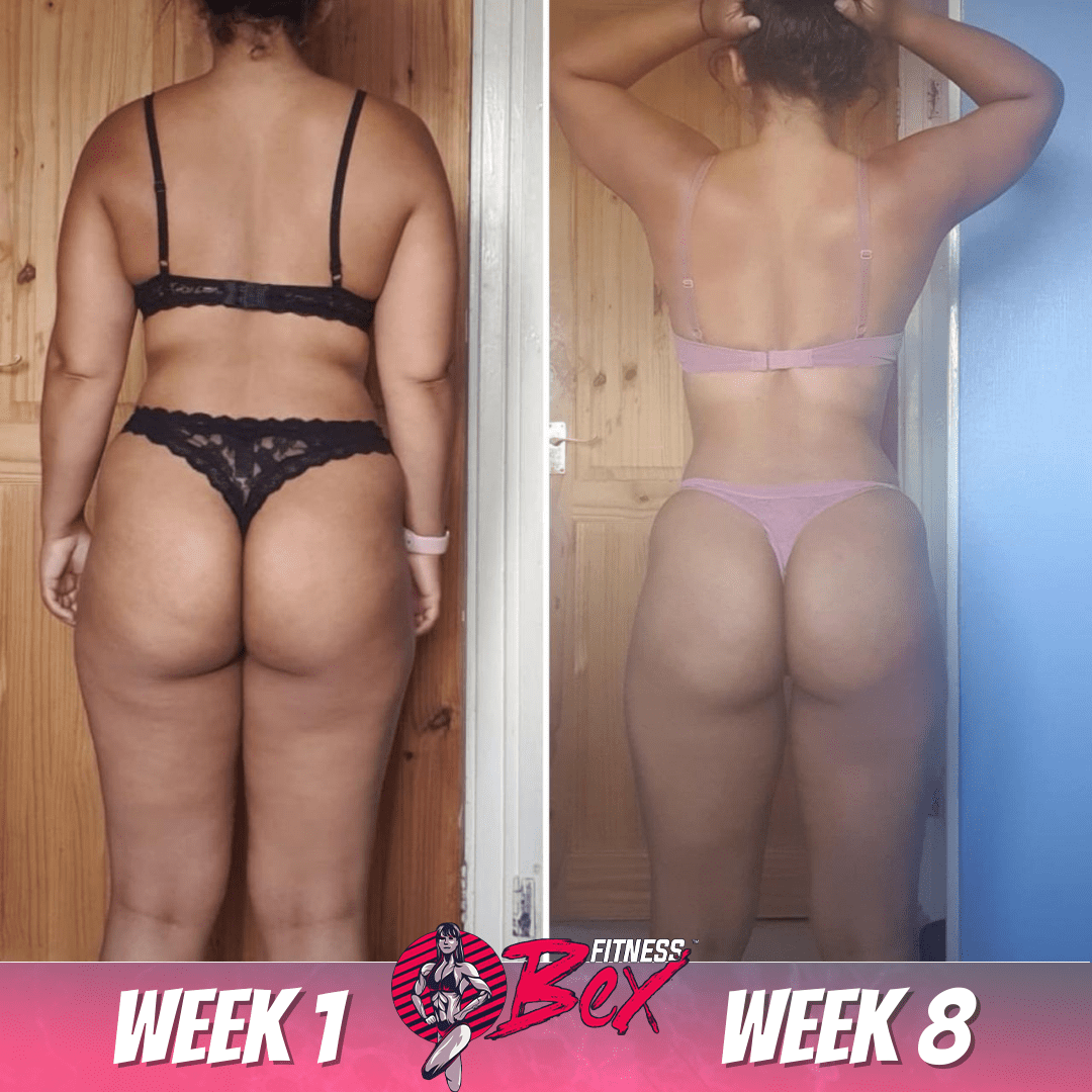 8 week transformation - body confidence up! Joined the #GR8IN8 challenge and completely transformed her eating habits.